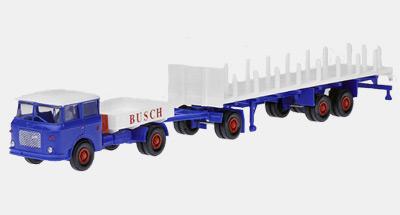 Skoda tracktor and trailer of circus "BUSCH"