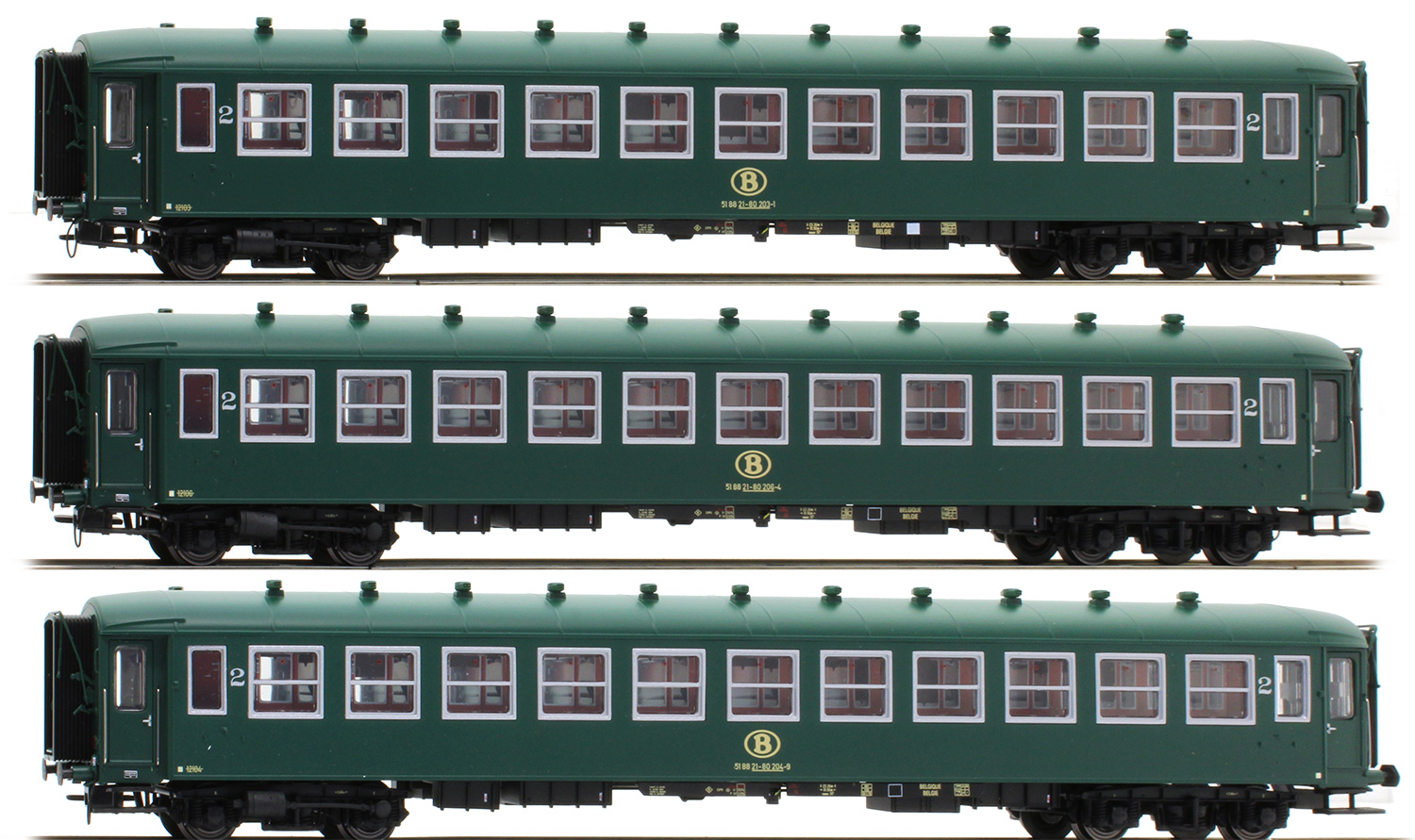 Ls_models LS Models Set of 3 Passenger cars type B11 2nd class - EuroTrainHobby