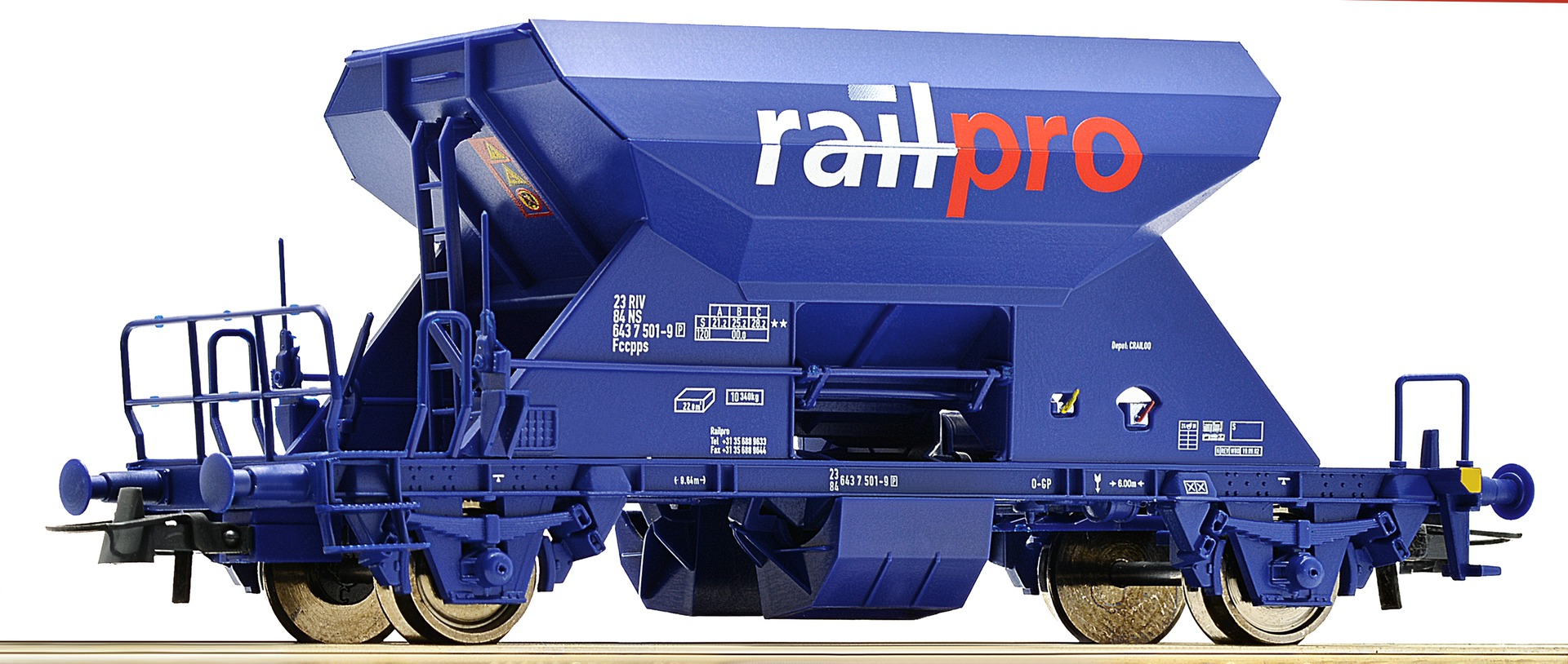Roco Ballast hopper car RailPro EuroTrainHobby