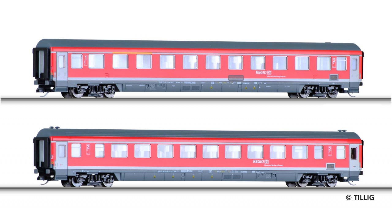 Tillig Set Of 2 Passenger Cars Munchen Nurnberg Express Set 2 Limited Edition Eurotrainhobby