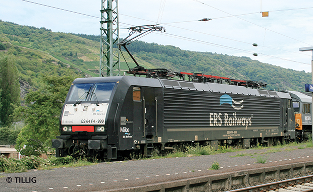 Tillig Electric locomotive BR 189 of MRCE leased to ERS 
