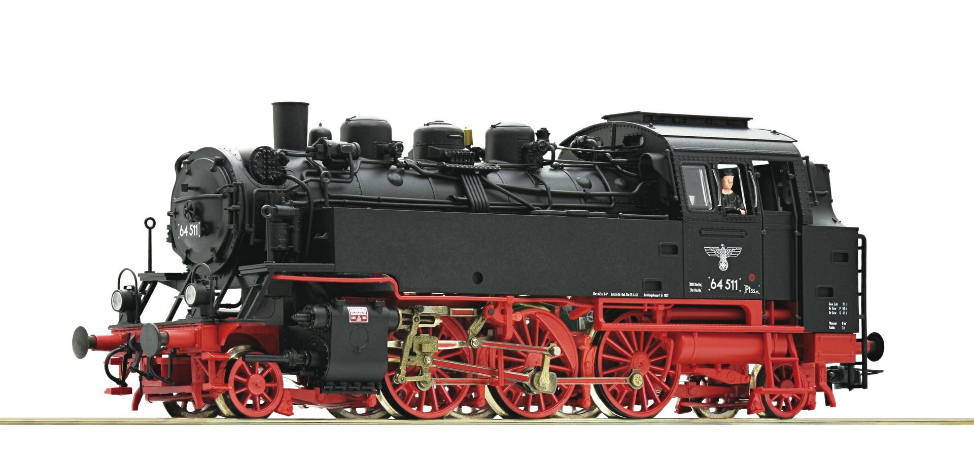Roco, Steam locomotive BR 64, HO, ROCO, STEAM LOCOMOTIVES HO, 73200 STEAM L...